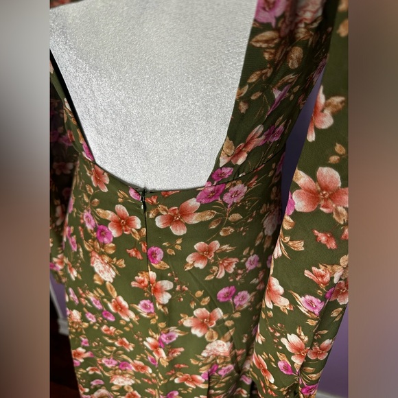 Floral Print Cowl Neck Maxi Dress Forever 21 XS - Picture 12 of 12